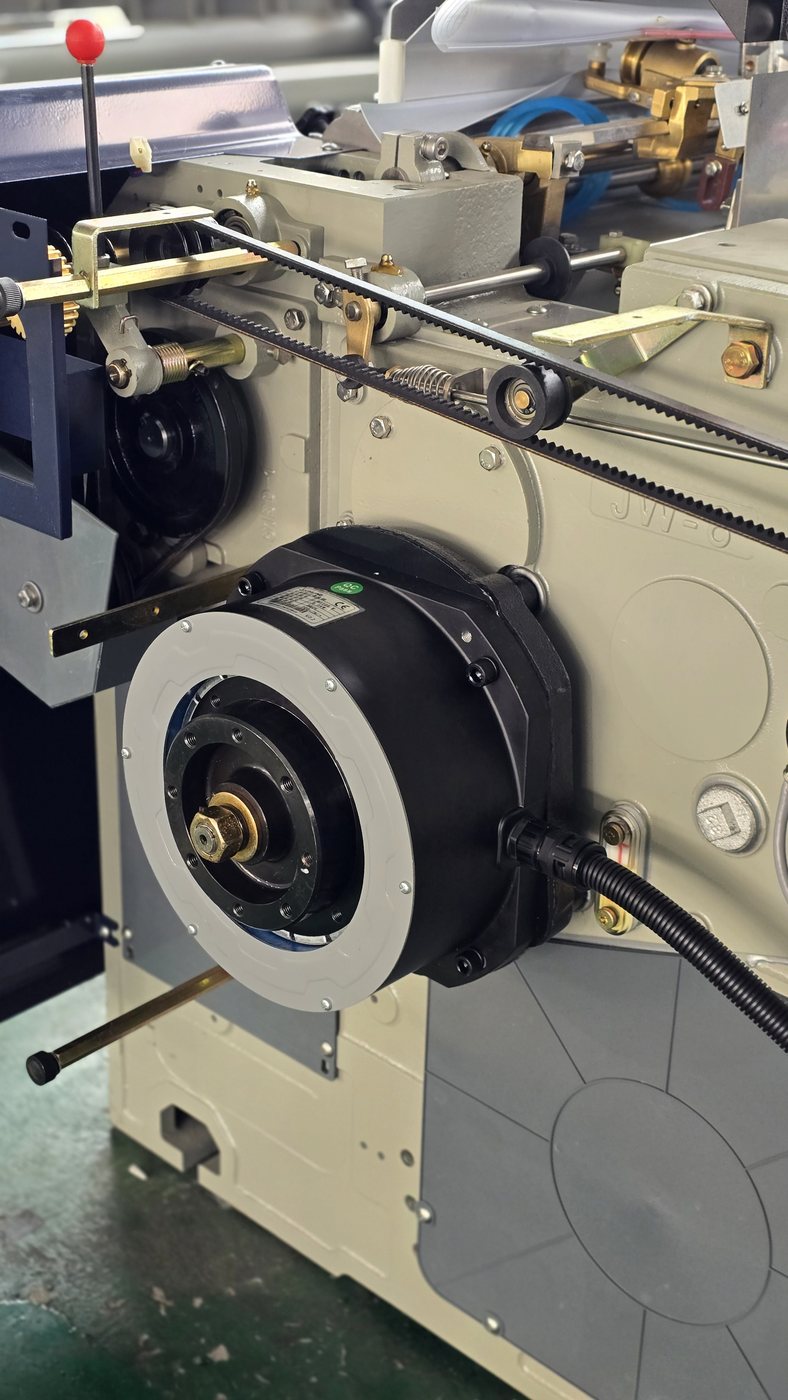 JTM-508 su jetli dokuma tezgahında 5.5 kW direkt tahrik motoru