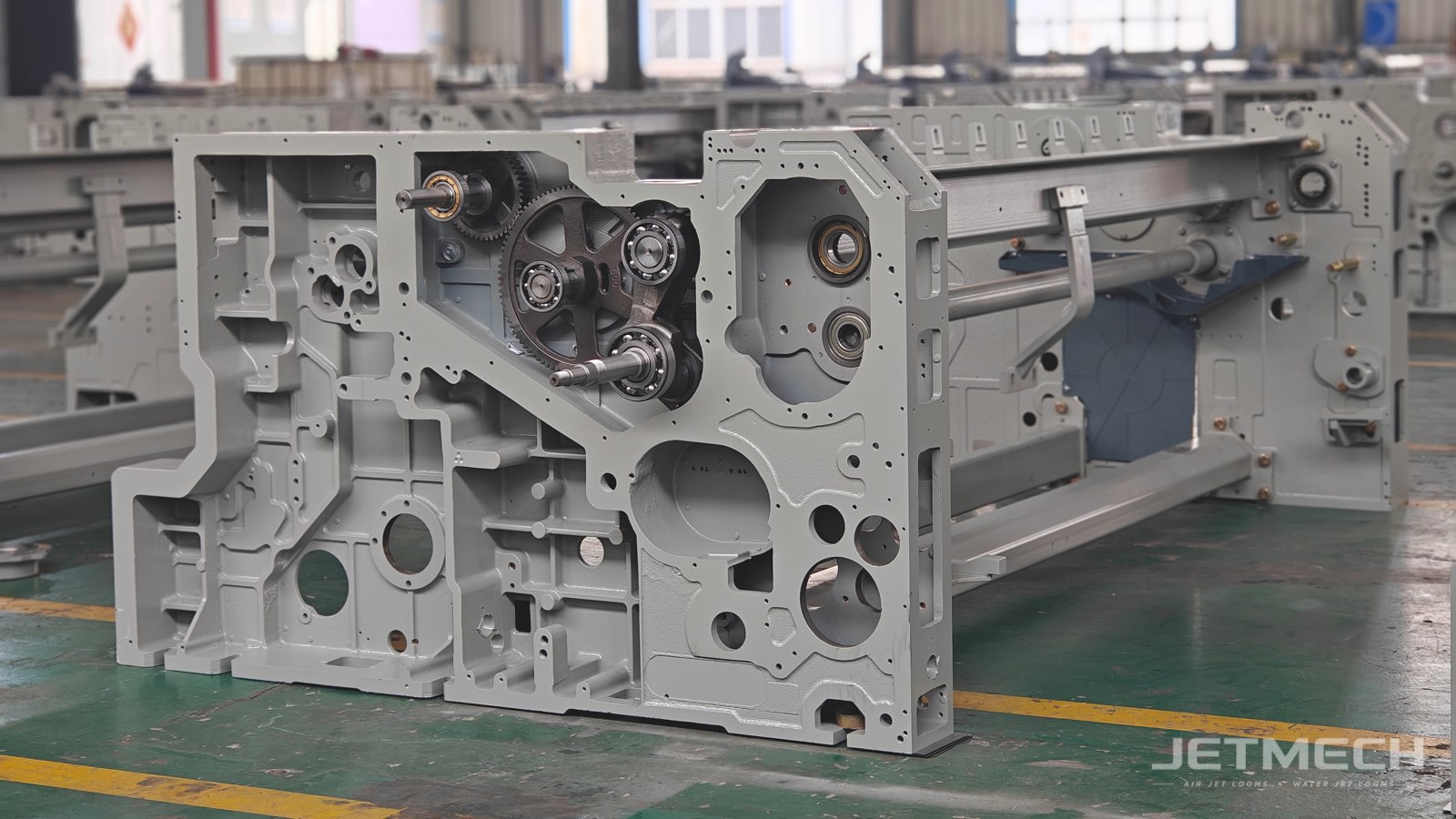 Thành máy chịu tải phía trước trái và dầm ngũ giác của máy dệt tia nước JTM-508
